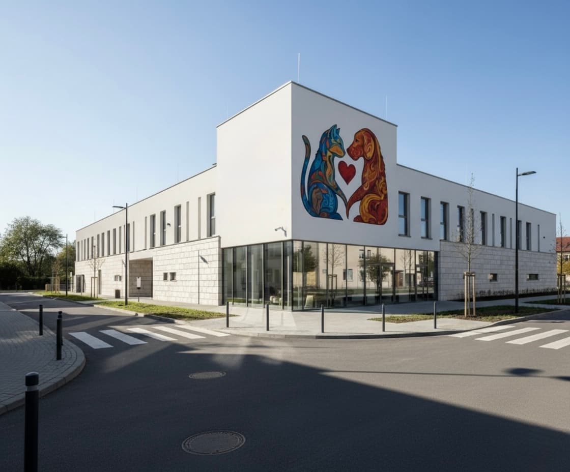 Calf resting in straw