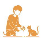 hand with heart icon