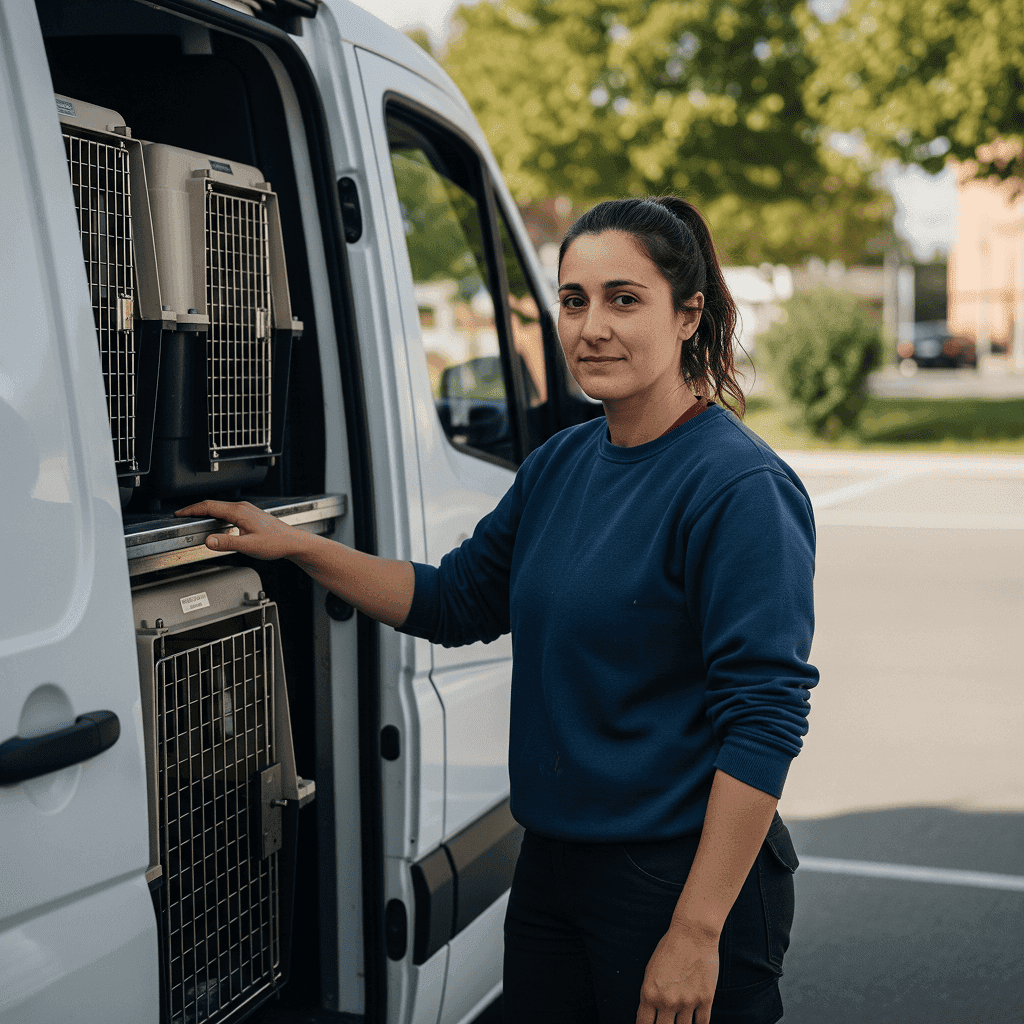 Calf resting in straw